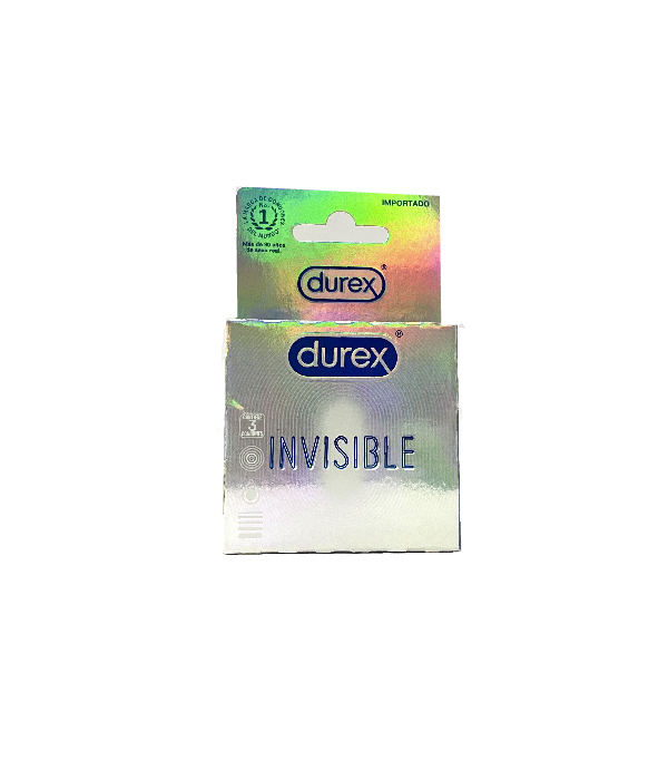 PRESERVATIVO DUREX INVISIBLE CAJA X 3 UNDS